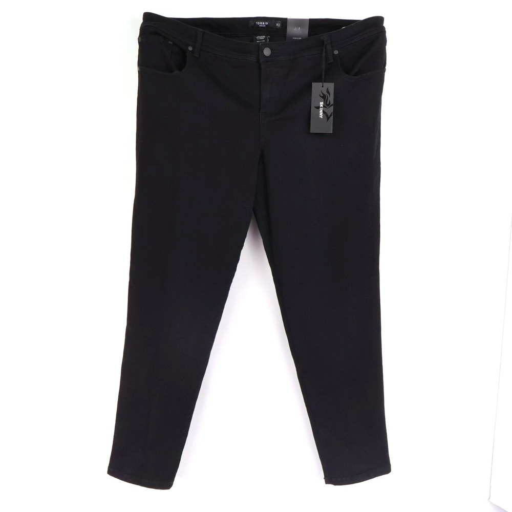 Torrid Denim Skinny‎ Jeans Womens 26 Black Cotton Blend Stretch Pockets NWT $58
